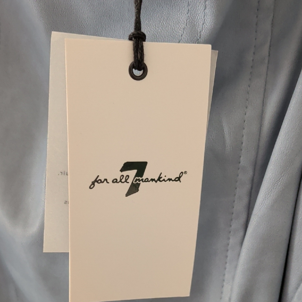 7 For All Mankind Sky Blue Outerwear